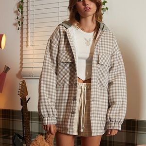 Playboy x pacsun plaid shacket M/L